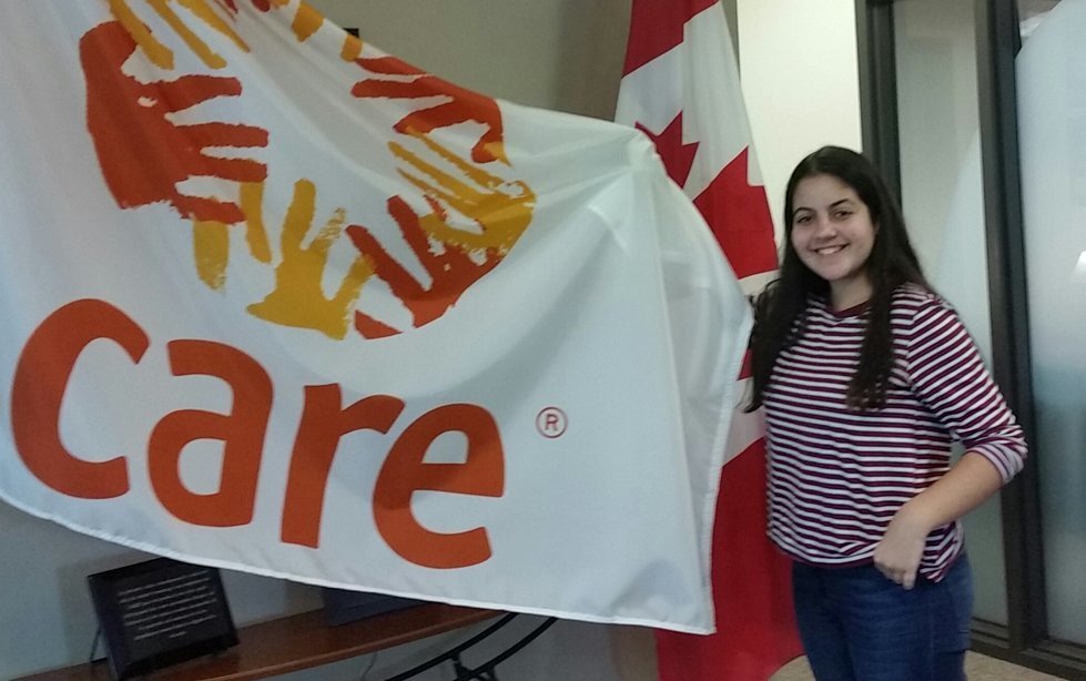 Thanina Maouche visits CARE Canada's office